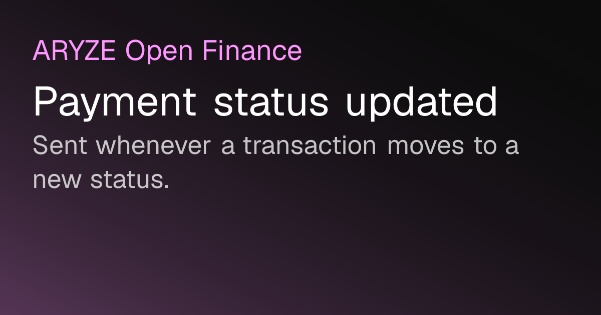 Payment status updated
